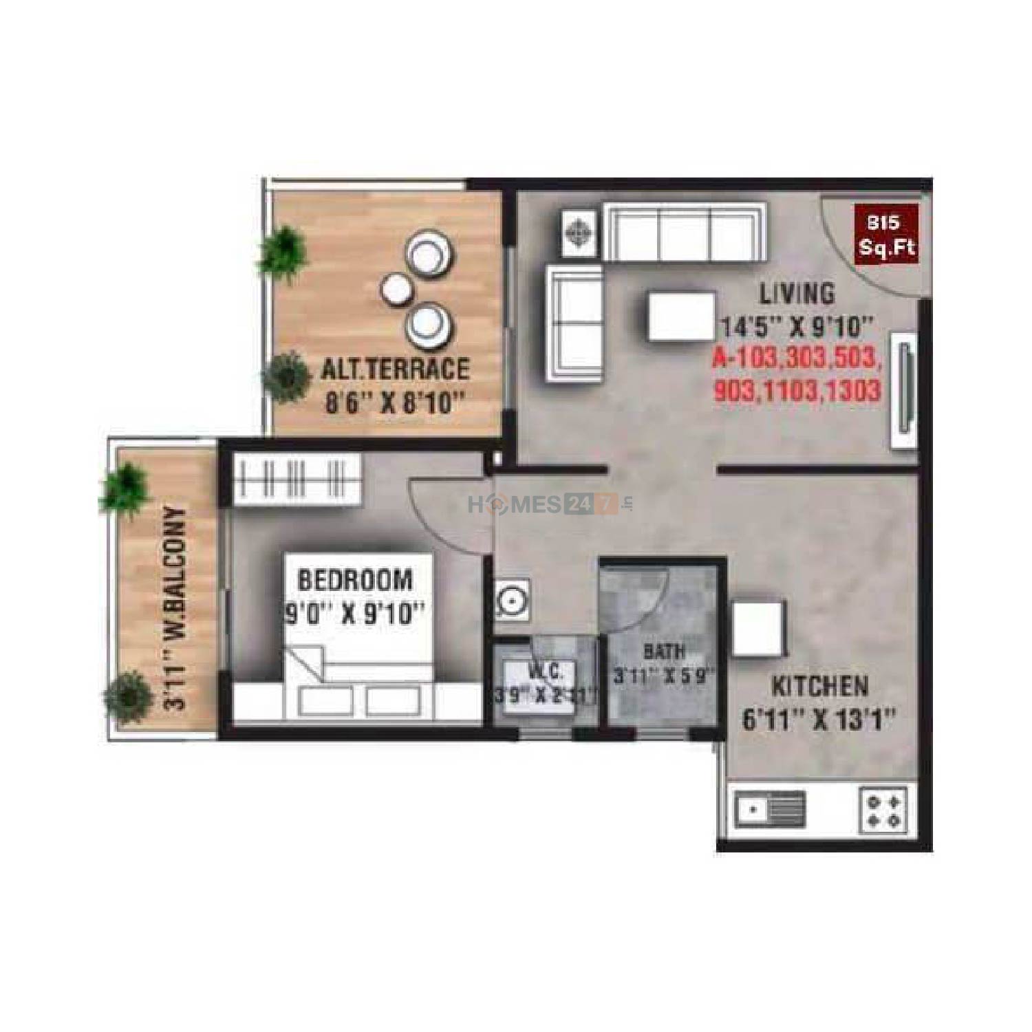 Jaybhave Raj Crest Floor plan